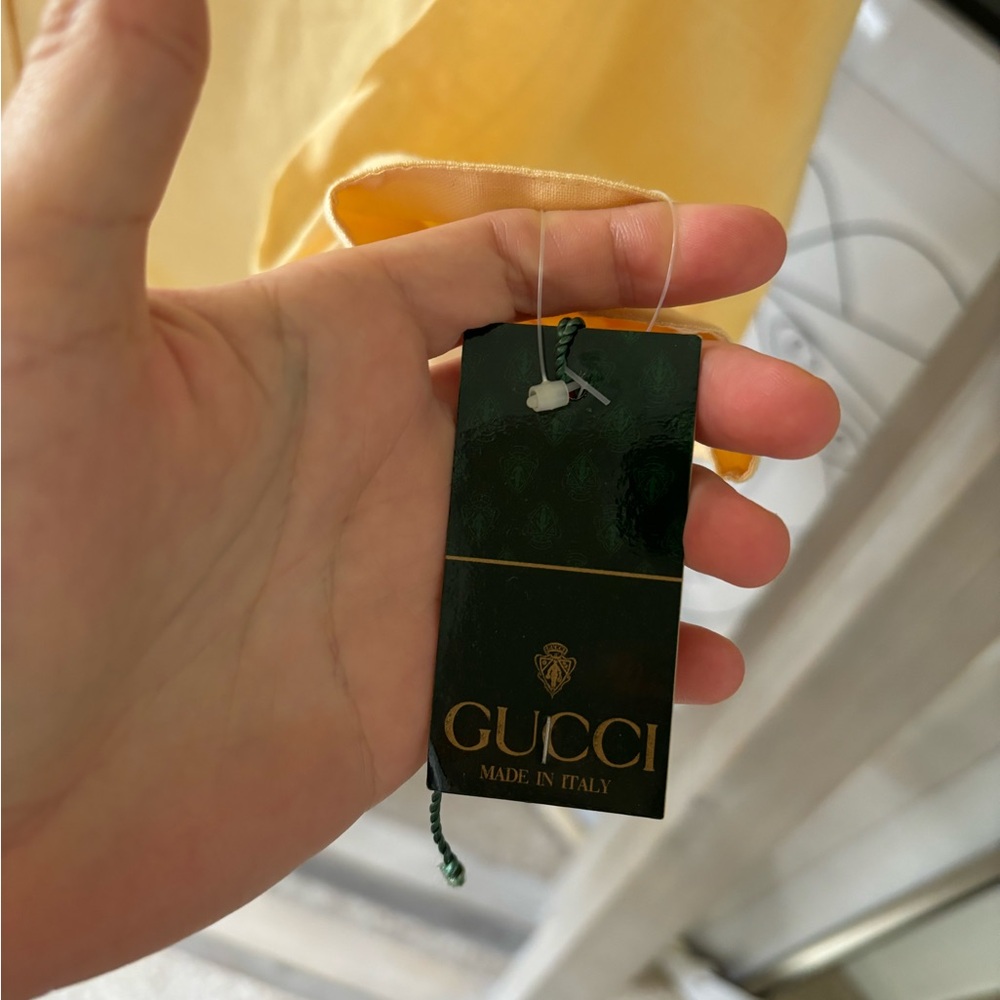 GUCCI light Yellow Button-Up Shirt - Picture 6 of 8